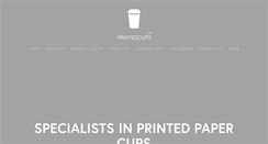 Desktop Screenshot of printedcupsuk.com